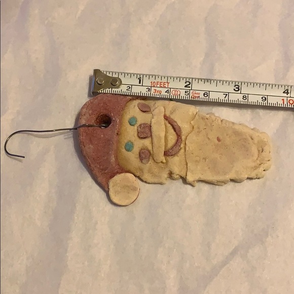 4” cookie dough Santa Claus 🎅 OLD Ornament - Picture 7 of 8